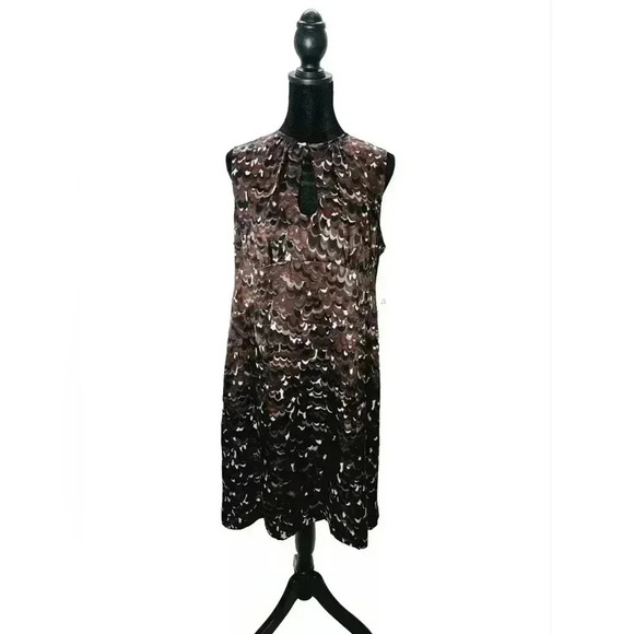 Nanette Lapore 100% Silk Minute Dress Gray Multicolor - Picture 1 of 13